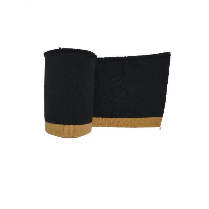 Ribana Manşet Siyah Kamel Çizgili En 85 Cm Boy 7.5 Cm 1 Adet T-568