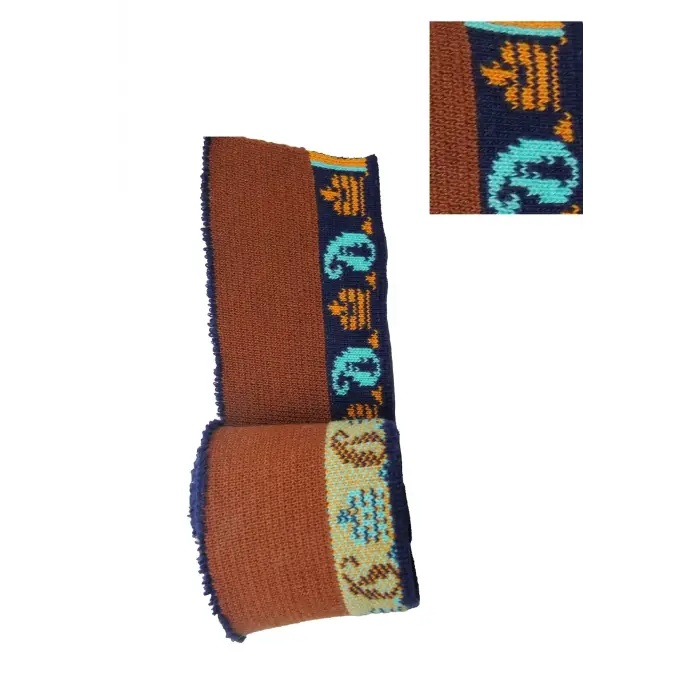 Ribana Bant Triko Dokuma Şerit 95x5 cm Lacivert Desenli 2 Adet t507