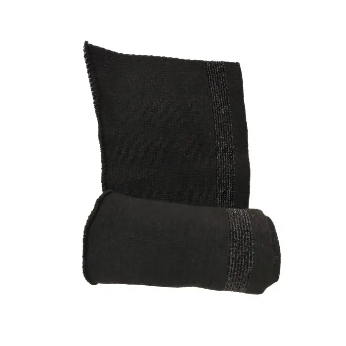 Triko Ribana Manşet Siyah Sim Çizgili En 95 Boy 9 cm 1 Adet T-561