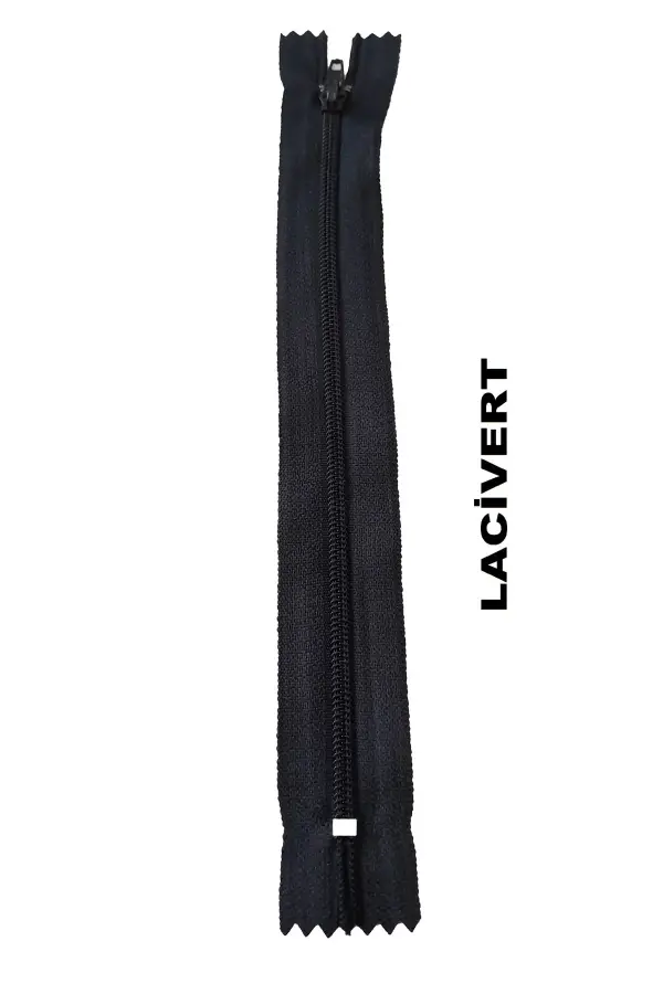 20 adet fermuar 18 santim boyunda pantolon fermuarı lacivert