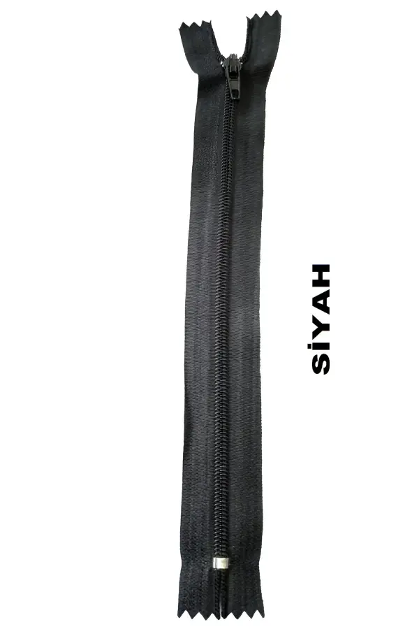 20 Adet Fermuar – 18 Santim Boyunda Siyah Pantalon Fermuarı