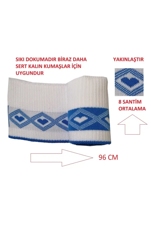 Ribana Manşet Triko Etek Kol Bandı Şerit Şeklindedir 1 Adet Fiyatı Ölçüler Resimlerdedir