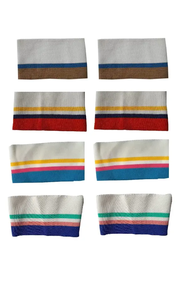 kumas 4 çifft triko dokuma ribana kol bandı seti