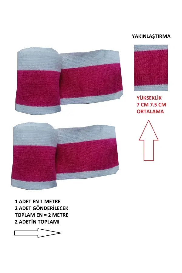 2 adet triko ribana yüksek uzun bant ölçüleri resimdedir detaylar açıklamadadır
