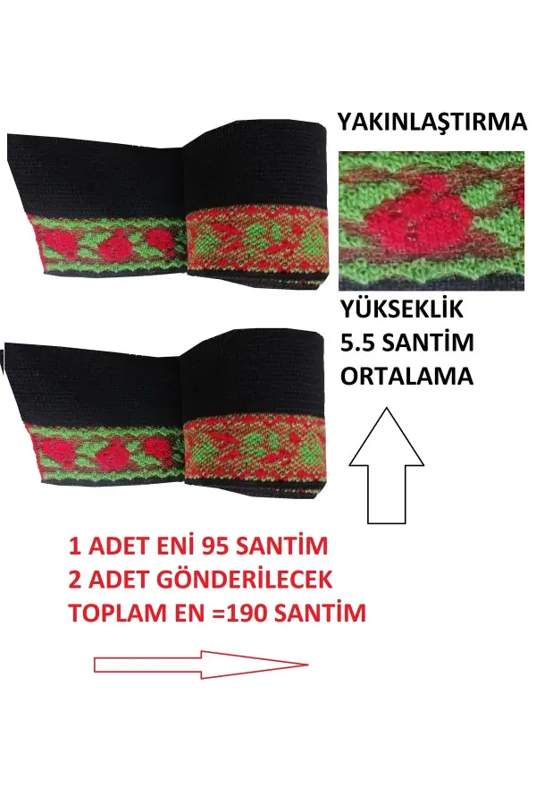 2 adet triko ribana uzun bant ölçüleri resimdedir detaylar açıklamadadır