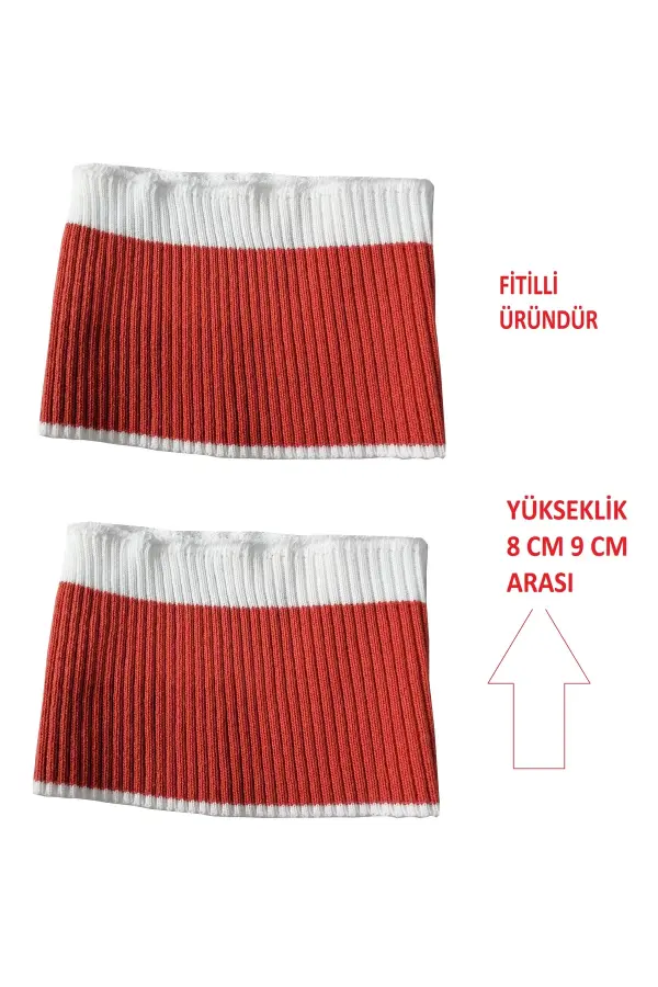 2 adet ribana triko kol bandı fitilli
