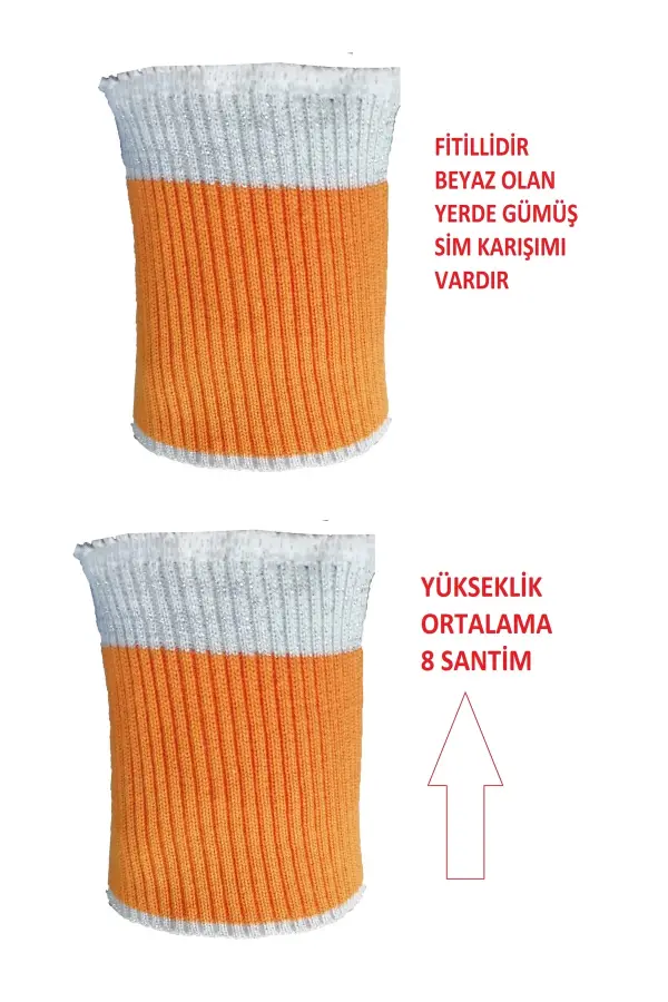 2 adet ribana triko kol bandı fitilli