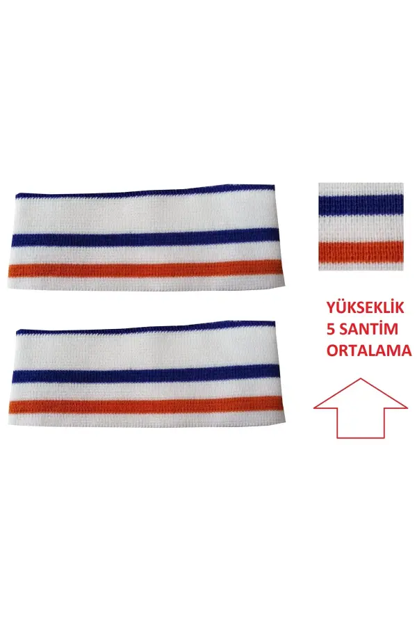 2 adet triko ribana kol manşeti ölçüleri resimlerde ve açıklamalardadır