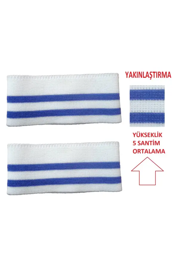 2 adet triko ribana kol manşeti ölçüleri resimlerde ve açıklamalardadır