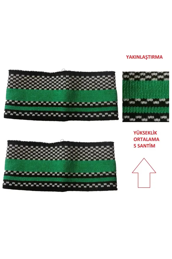 2 adet triko ribana kol manşeti ölçüleri resimlerde ve açıklamalardadır