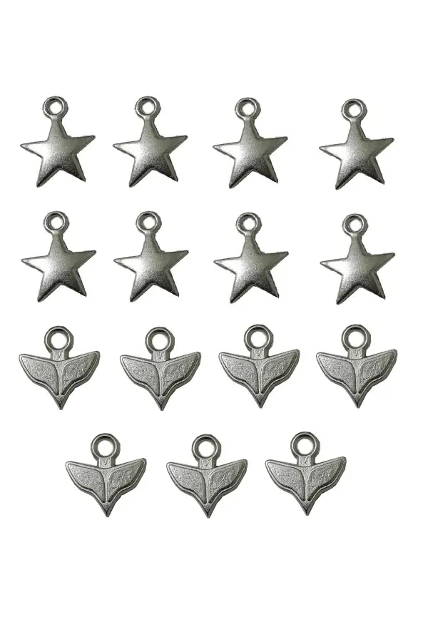 fermuar başlık ucu 15 adet gümüş rengi kullanım alanı mont çanta pantolon