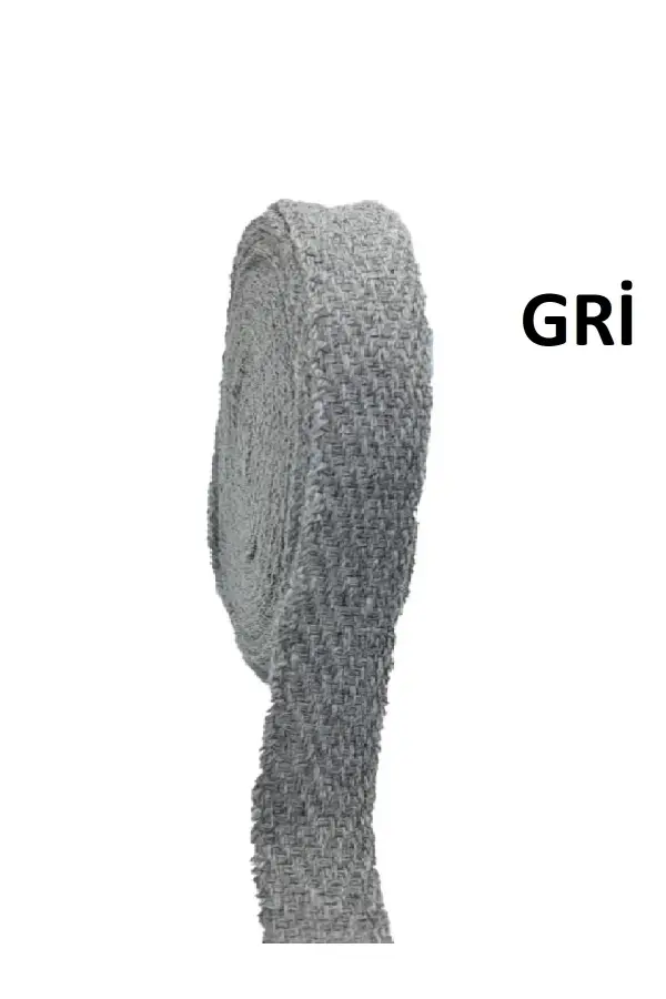 Şerit Ekstrafor Pamuklu Gri 1 cm x 20 m