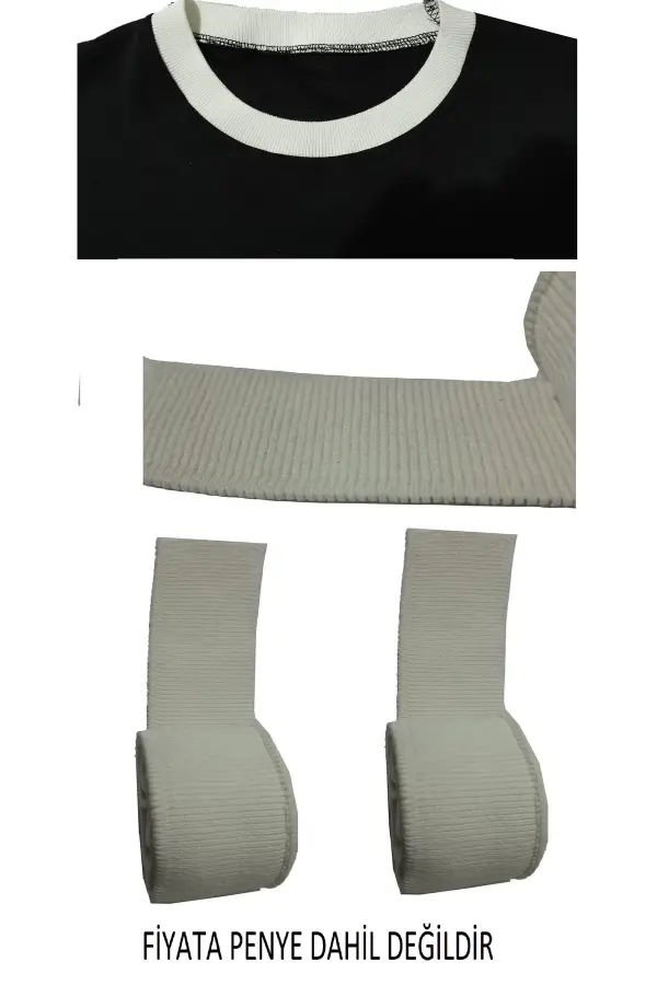 Penye Yaka Kol Bandı Ribana Seti 3 Adet Fiyatı (TRİKO DOKUMA) Çok Amaçlı Hobi Ribana Kumaş Bant