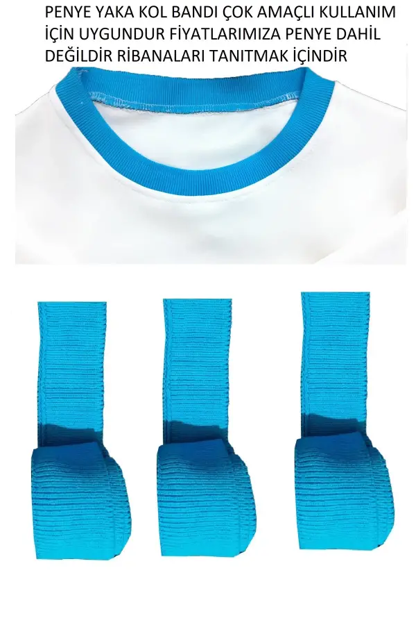 Penye Yaka Kol Bandı Ribana Seti 3 Adet Fiyatı (TRİKO DOKUMA) Çok Amaçlı Hobi Ribana Kumaş Bant