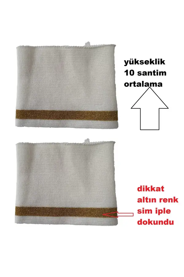 2 Adet Triko Dokuma Kol bandı Hobi Malzemesi Kol Boyu Uzatıcı