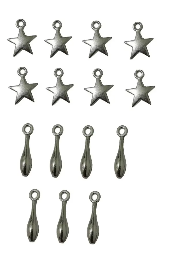 fermuar başlık ucu 15 adet gümüş rengi kullanım alanı mont çanta pantolon