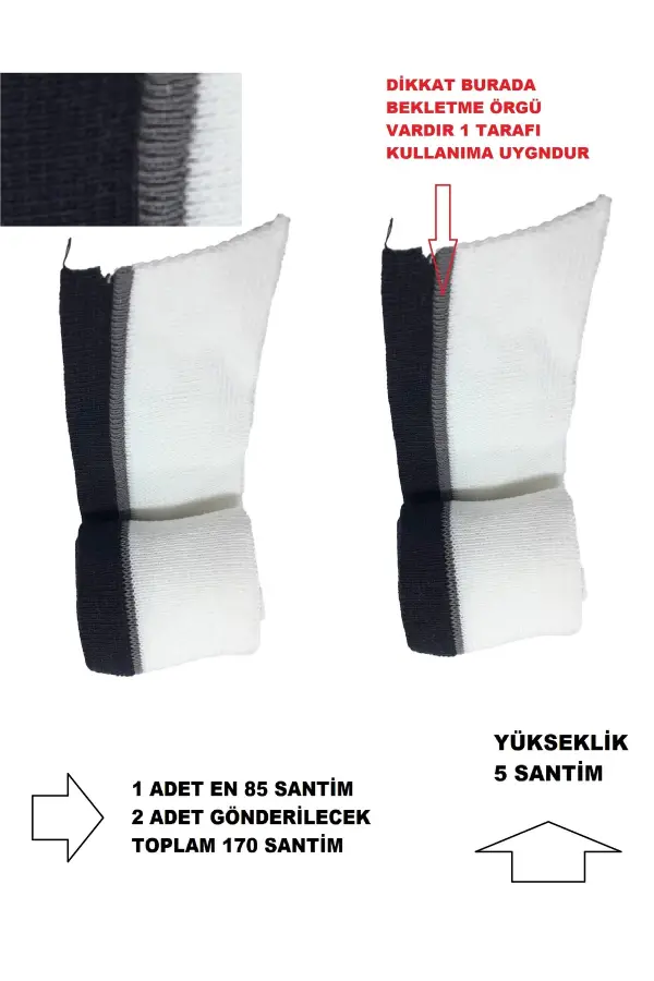 Triko Dokuma Geniş Ribana Çok Amaçlı Bant Bekletme Desenli 2 Adet T519