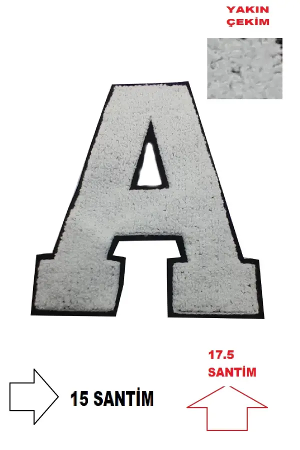 arma yama nakış kiti kolej ceketi için dikişle dikilebilir hobi tasarım malzemesi  ( 1 adet )