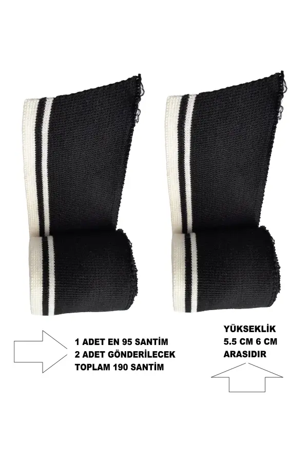 Çok Amaçlı Triko Dokuma Ribana Uzun Şerit Bant Ölçülerimiz Resimlerdedir 2 ADET