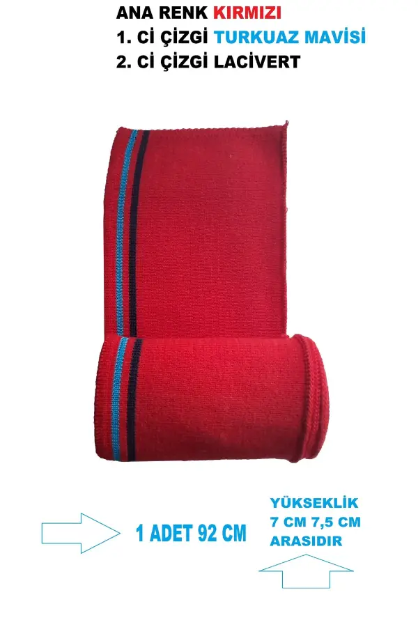 Çok Amaçlı Triko Ribana Uzun Şerit Bant Etek Bantı Kol Bantı Adet ( 1 )