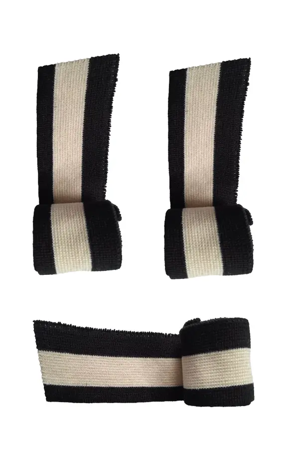 3 adet triko ribana kumaş bant çok amaçlı hobi tasarım malzemesi triko ribana