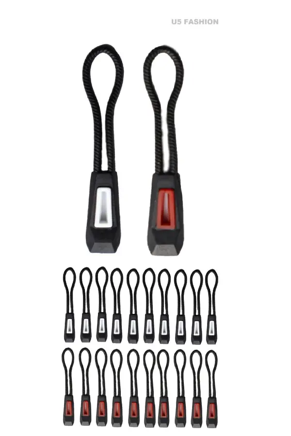 20 Adet Karışık Fermuar Elcik Fermuar Çekme İpi Fermuar Ucu