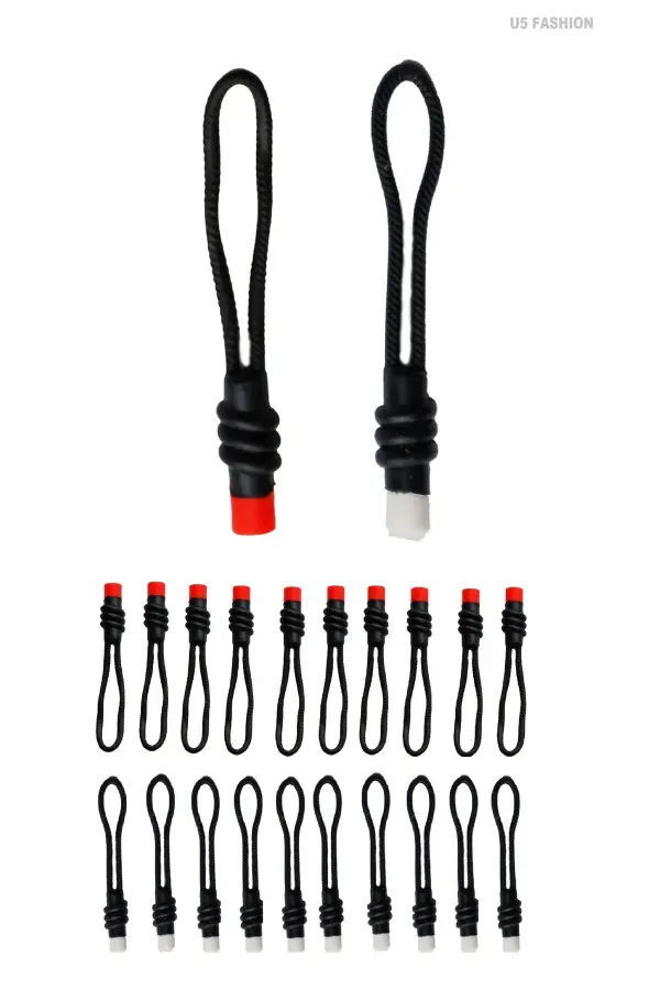 20 Adet Karışık Fermuar Elcik Fermuar Çekme İpi Fermuar Ucu