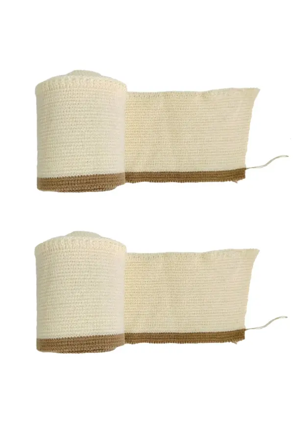 Ribana Bant Başlangıç Kahverengi Üstü Ham Pamuk Dokuma Eni 92 cm Boy 5 cm 2 Adet T564