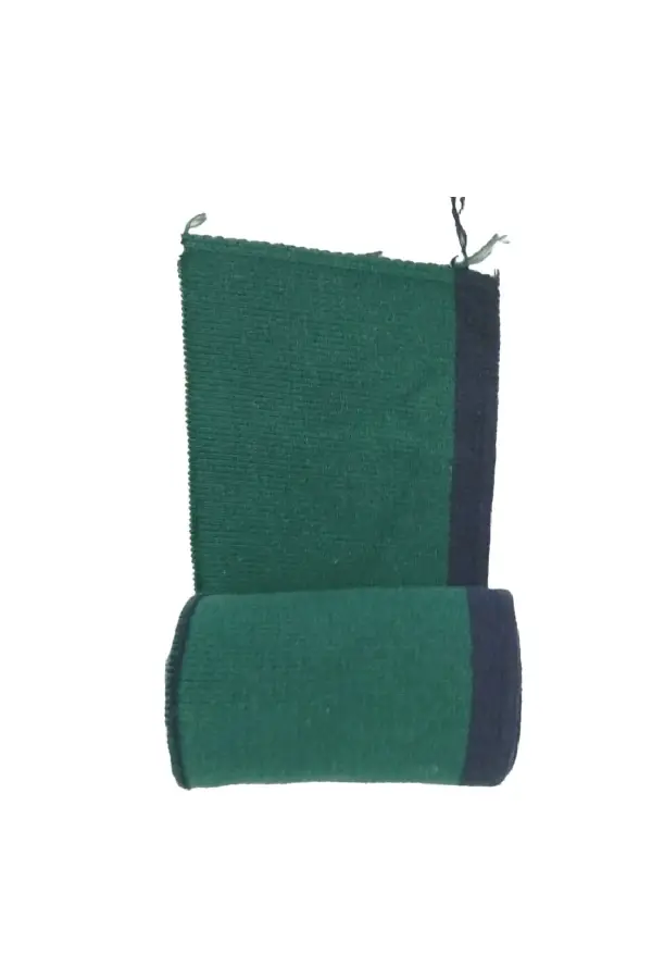 Ribana Kol ve Etek Manşeti Yeşil Lacivert En 85 Cm Boy 7.5 Cm Çizgili Triko Dokuma 1 Adet T-567