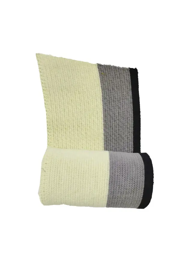 Ribana Manşet Siyah Gri Üst Ham Pamuk Dokuma En 72 Cm Boy 7 Cm 1 Adet T 569