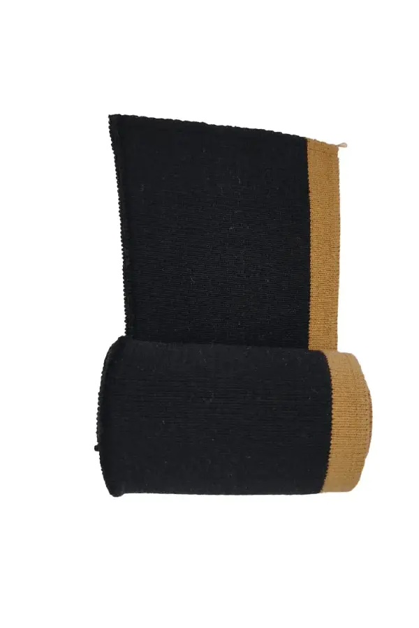 Ribana Manşet Siyah Kamel Çizgili En 85 Cm Boy 7.5 Cm 1 Adet T-568