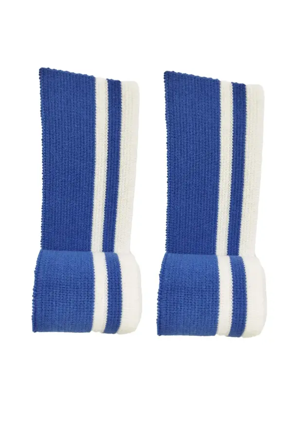 Triko Ribana Bant En 85 cm Boy 4.5 cm 2 Adet Mavi Beyaz Çizgili T552