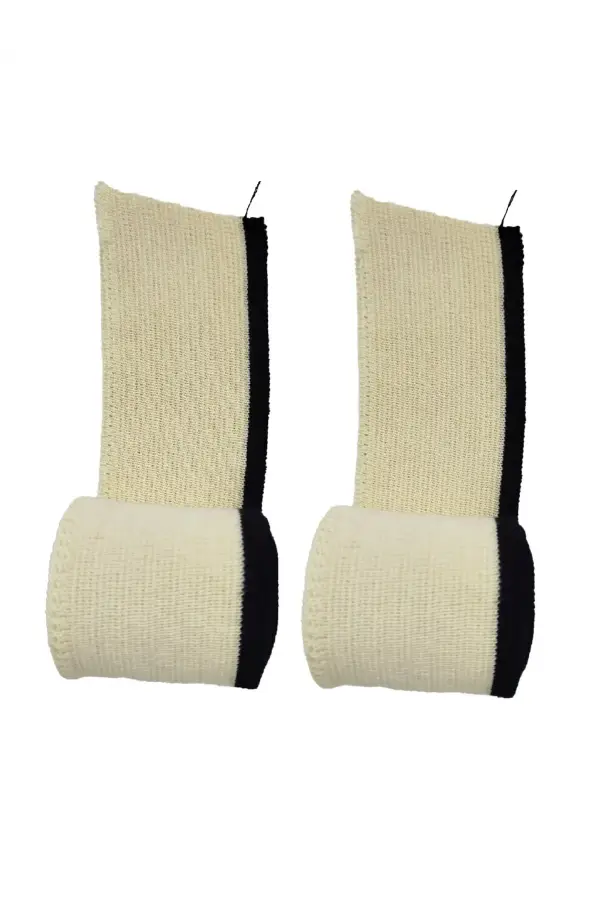 Triko Ribana Bant Eni 90 cm Boy 5 cm 2 Adet Alt Siyah Üstü Ham Pamuk T 562