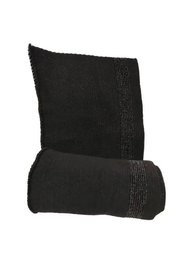 Triko Ribana Manşet Siyah Sim Çizgili En 95 Boy 9 cm 1 Adet T-561