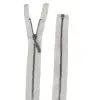 Fermuar metal dişli beyaz 55 cm 1 Adet Tekstil Malzemesi F-702
