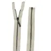 Metal dişli fermuar bej 55 cm 1 Adet Çok Amaçlı Kullanım F-701