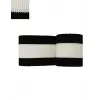 Triko Dokuma Ribana Bant Siyah Beyaz Çizgili Kumaş 88x4.5 cm Kol Ucu Paça Kenar Onarım Hobi Tasarım 1 Adet T505