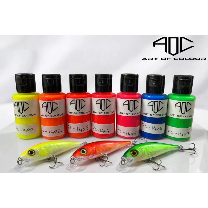 Art of Colour Floresan UV 1K Bazkat Boya – Airbrush ve Rapala Boyası