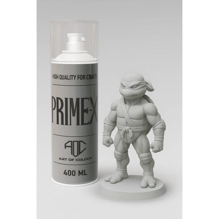 PRIME-X 3D Baskı Sprey Dolgu Astarı 400ml – Açık Gri