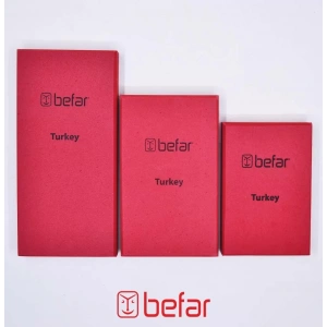 BEFAR 89010 Zımpara Takozu Sert STANDART KIRMIZI