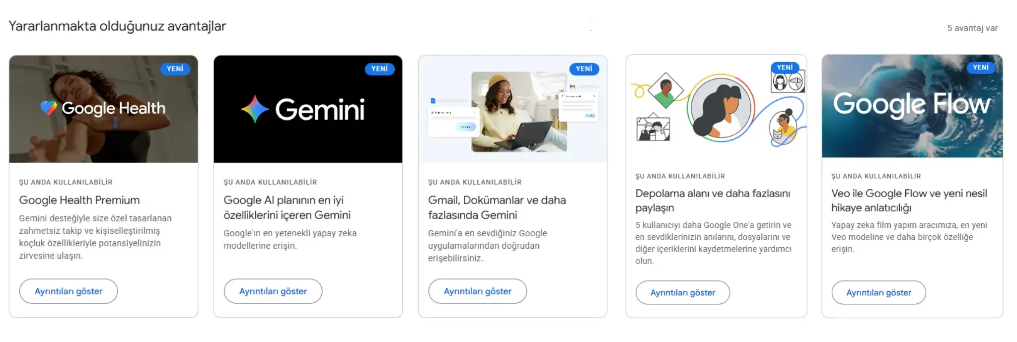 google yapay zeka avantajları