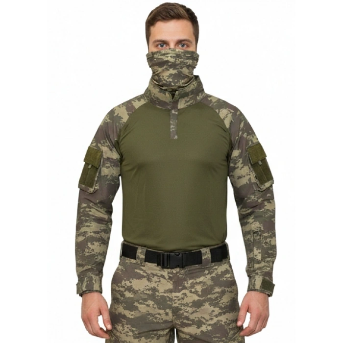 ASKERİ KAMUFLAJ COMBAT TİŞÖRT ESKİ TSK KOMANDO HAKİ