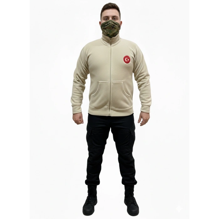 POLAR MONT DÜZ JANDARMA KARTALLI BEYAZ