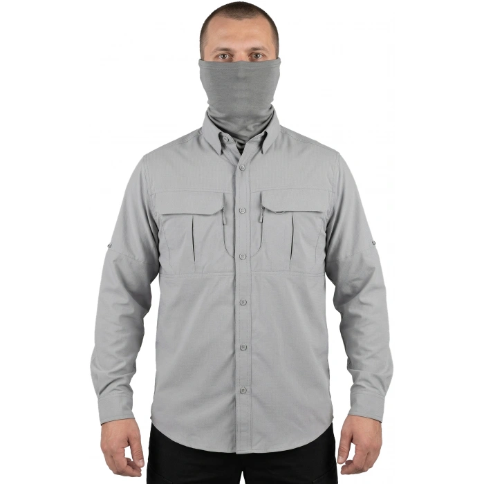 TREKKİNG GÖMLEK GRİ OUTDOOR TACTİCAL KORUMA GÖMLEĞİ LİKRALI