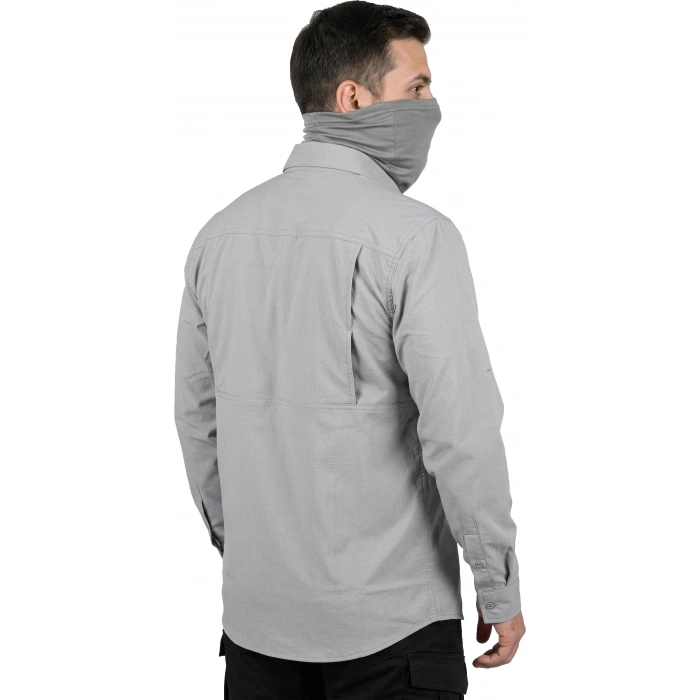 TREKKİNG GÖMLEK GRİ OUTDOOR TACTİCAL KORUMA GÖMLEĞİ LİKRALI