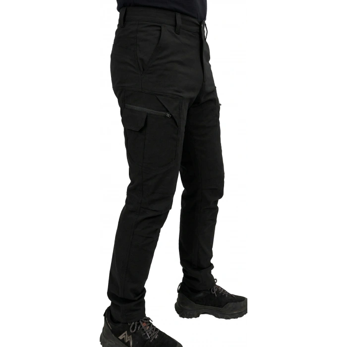 TREKKİNG PANTOLON SİYAH OUTDOOR TACTİCAL KORUMA PANTOLONU LİKRALI