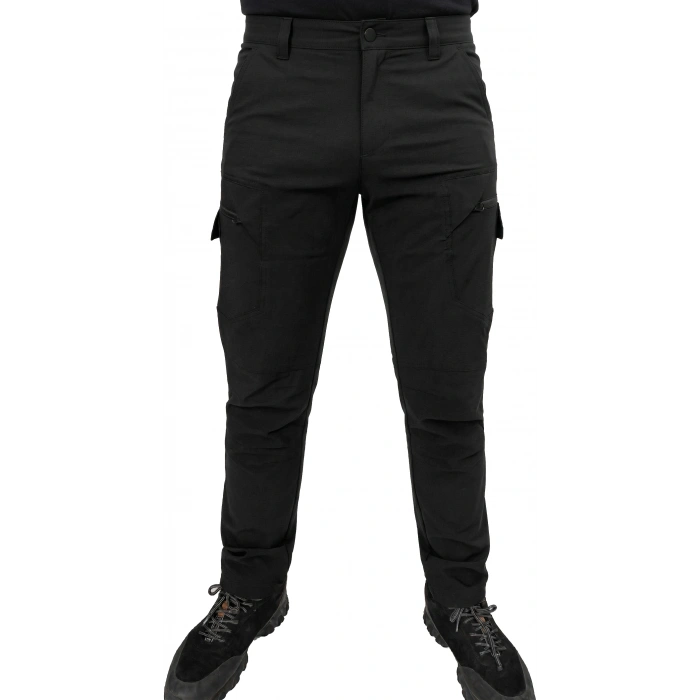 TREKKİNG PANTOLON SİYAH OUTDOOR TACTİCAL KORUMA PANTOLONU LİKRALI