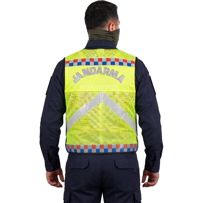 JANDARMA ASAYİŞ TRAFİK FOSFORLU SARI FİLELİ YELEK