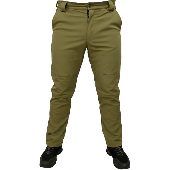 AÇIK HAKİ SOFT SHELL PANTOLON İÇİ POLARLI