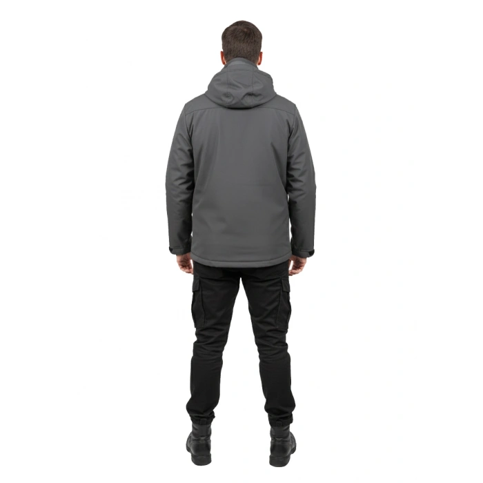 ANTRASİT SOFT SHELL MONT ÇİFT KAT POLARLI